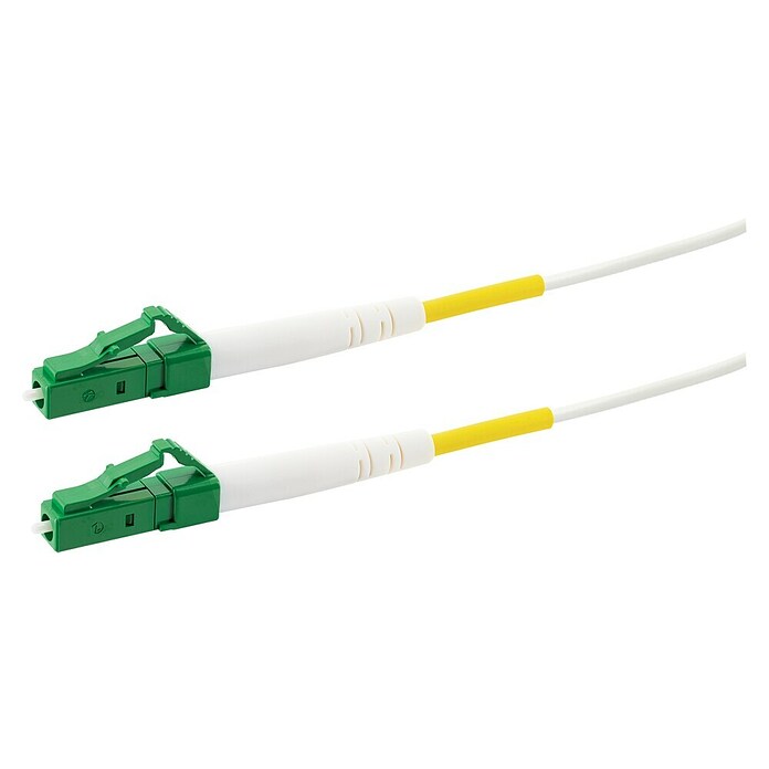 Schwaiger Glasfaser-Netzwerkkabel LC/APC-LC/APC (3 m, Weiß, Bis zu 10 Gbit/s) | BAUHAUS