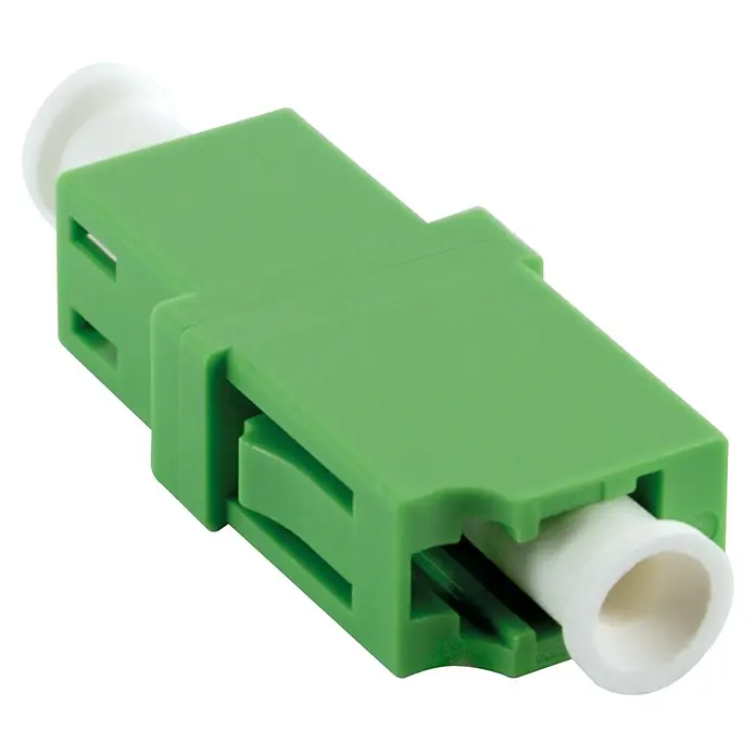 Schwaiger Adapter Glasfaser Simplex o. Flagge - 1 Stk. - Grüner SC-APC-Glasfaser-Adapter für präzise Verbindungen. Ideal für Telekommunikation und Datenübertragung, sorgt er für minimale Signalverluste.