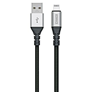 Schwaiger USB-Ladekabel (Länge: 1,2 m, USB A-Stecker, Lightning-Stecker)