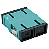 Schwaiger Glasfaser-Netzwerkkabel Verbinder LC Adapter o. Flagge (2-fach, Blau/Schwarz) | BAUHAUS