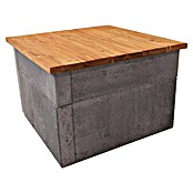 EHL Creaform Loungetisch (72,5 x 72,5 x 48 cm, Steingrau, Beton) | BAUHAUS