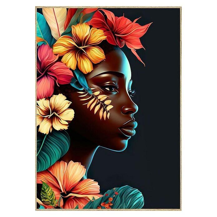 Lienzo Africana izquierda (Africana izquierda, An x Al: 50 x 70 cm) | BAUHAUS