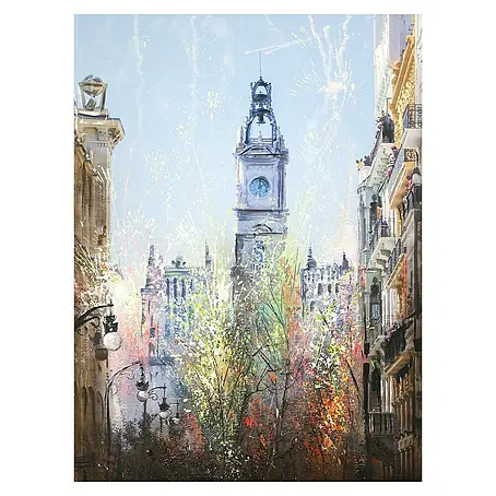 Cuadro pintado a mano Fallas Valencia
