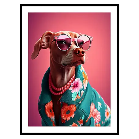 Cuadro Perro collar