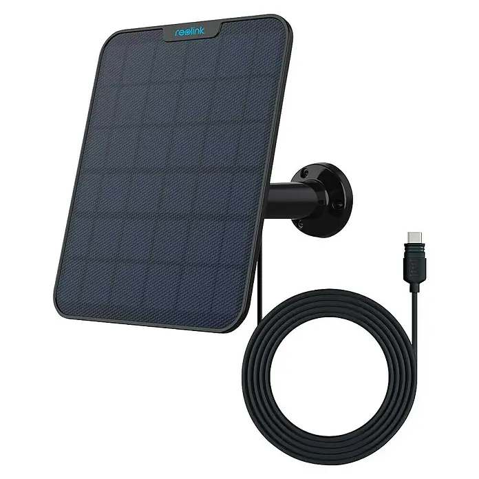 Reolink Panel SOLAR PANEL 2 - Schwarz - Hier ist ein Reolink Solarpanel, das Ihre Kameras mit Strom versorgt. Nutzen Sie die Kraft der Sonne und sparen Sie Energie!