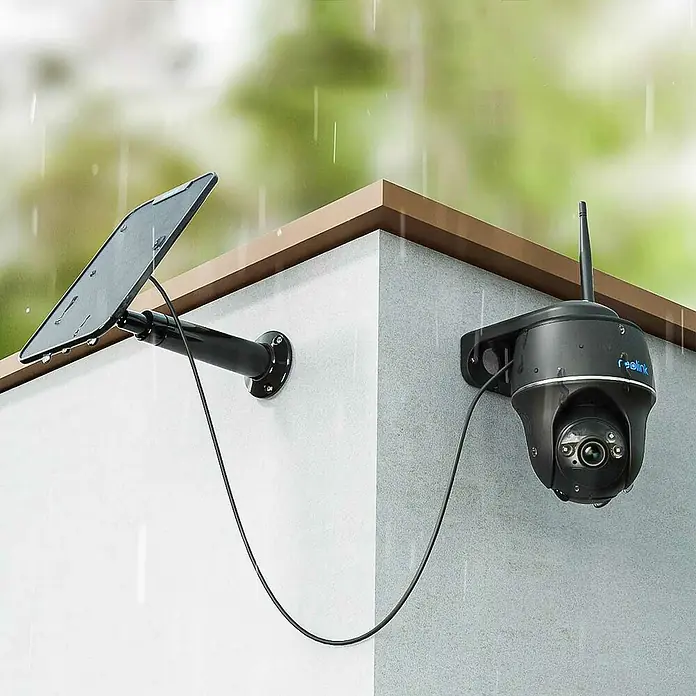 Reolink Akku-Überwachungskamera ARGUS SERIES B430 - 2.880 x 1.616 Pixel, IP64, Außen - Intelligente Reolink Überwachungskamera mit Solarpanel zur Stromversorgung, um Ihr Zuhause oder Geschäft zuverlässig zu überwachen.