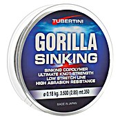 Tubertini Hilo de pesca Gorilla Sinking (Ø x L: 0,16 mm x 350 m, Transparente)