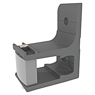 SM Wandhalter (130 x 115 x 60 mm, Weißaluminium, Passend für: SM Gelenkarm- & Hülsenmarkisen)