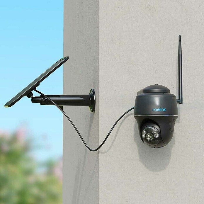 Reolink Set Akku-Überwachungskamera ARGUS SERIES B430 mit Solarpanel (Erfassungsreichweite: 10 m) | BAUHAUS