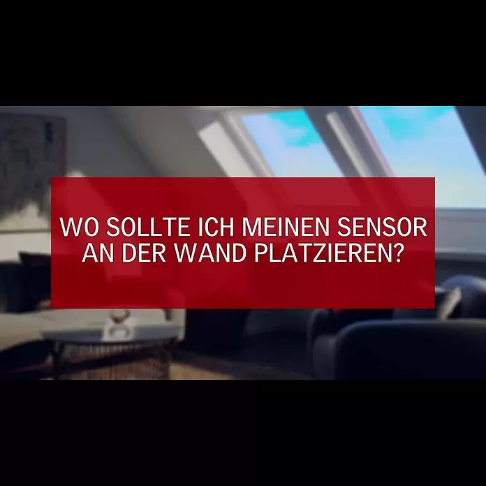 Velux Active Sensor Raumklima KLA 300 - Passend für: VELUX ACTIVE Starter-Set with NETATMO KIX 300 - VELUX ACTIVE Support - Wo sollte ich meinen Sensor an der Wand platzieren?