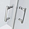 Camargue Level 5 Eckdusche (80 x 80 x 200 cm, Unbeschichtet, Silber, Glasstärke: 5 mm, DIN Anschlag: Links/Rechts) | BAUHAUS