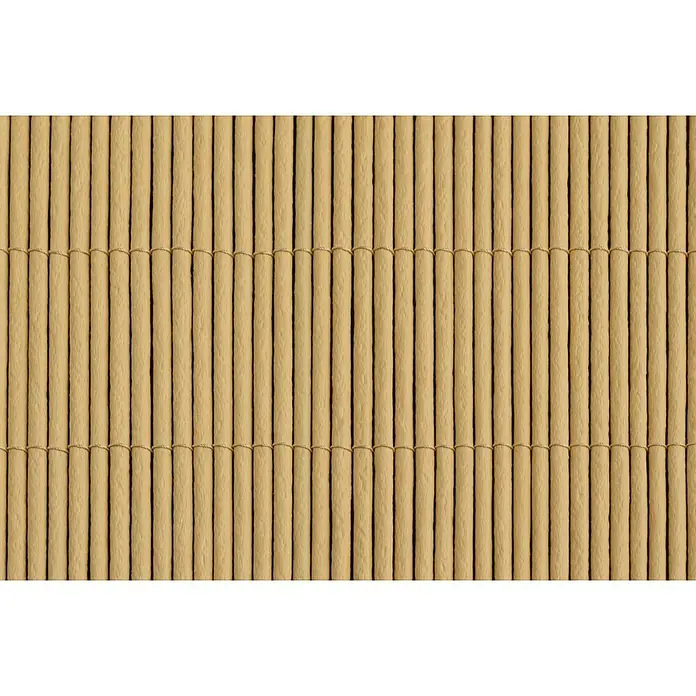 Gardol Sichtschutz - 3 x 0,9 m, Bambus - Nahaufnahme einer Bambusmatte mit feiner Bindung, ideal als Tischset oder für asiatische Dekorationen. Natürliche Textur und warme Farbe.