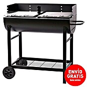 Grillstar Barbacoa carro Texas II (Negro, Superficie parrilla: 80 x 46 cm)