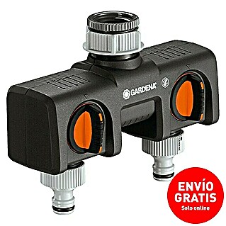 Gardena Distribuidor 2 vías (Tamaño de rosca llave de agua: 26,5 mm (¾″), 21 mm (½″))