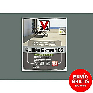 V33 Pintura para suelos Climas extremos (Gris hormigón, 500 ml, Satinado)