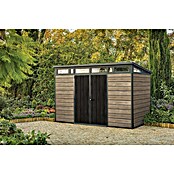 Keter Spremište Ashwood  (Vanjska dimenzija uklj. krovni prevjes (Š x D): 342 x 218 cm, Plastika, Antracit, smeđa) | BAUHAUS