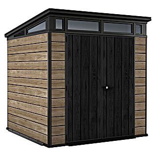 Keter Spremište Ashwood (Vanjska dimenzija uklj. krovni prevjes (Š x D): 216 x 218 cm, Plastika, Antracit, smeđa)