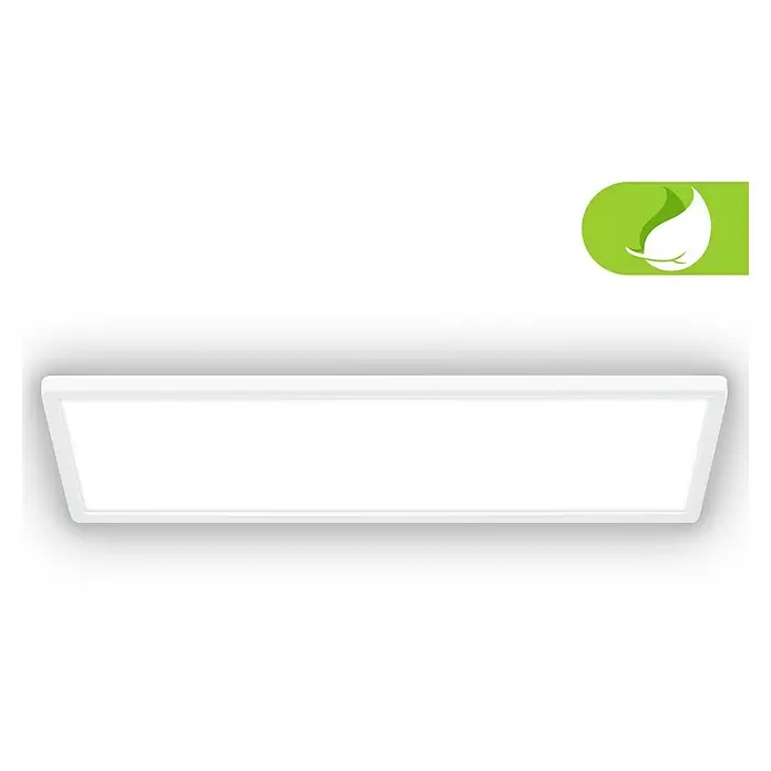 Brilo LED-Panel - 14 W, L x B x H: 58 x 20 x 3 cm, Weiß, Neutralweiß - Weißes, rechteckiges LED-Panel mit modernem, schlankem Design.
