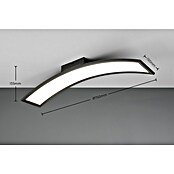 Reality Leuchten LED-Deckenleuchte Score (23 W, L x B x H: 15 x 75 x 13,5 cm, Schwarz, Warmweiß) | BAUHAUS