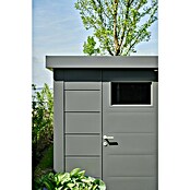 Telluria Metallgerätehaus Classico 2424 (Außenmaß inkl. Dachüberstand (B x T): 258 x 258 cm, Stahl, Anthrazit, Ohne Set) | BAUHAUS