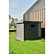 Telluria Metallgerätehaus Classico 2424 (Außenmaß inkl. Dachüberstand (B x T): 258 x 258 cm, Stahl, Anthrazit, Ohne Set) | BAUHAUS