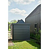 Telluria Metallgerätehaus Classico 2424 (Außenmaß inkl. Dachüberstand (B x T): 258 x 258 cm, Stahl, Anthrazit, Ohne Set) | BAUHAUS
