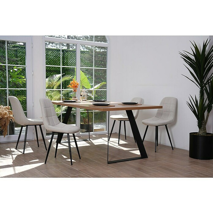 Tischbein CITYLINE Wien (780 x 340 x 720 mm, Schwarz) | BAUHAUS