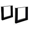 Tischbein CITYLINE Valencia (780 x 140 x 720 mm, Schwarz) | BAUHAUS