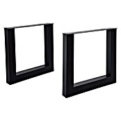 Tischbein CITYLINE Valencia (780 x 140 x 720 mm, Schwarz) | BAUHAUS
