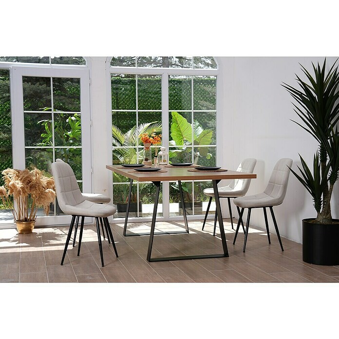 Tischbein CITYLINE Sylt (780 x 130 x 720 mm, Schwarz) | BAUHAUS
