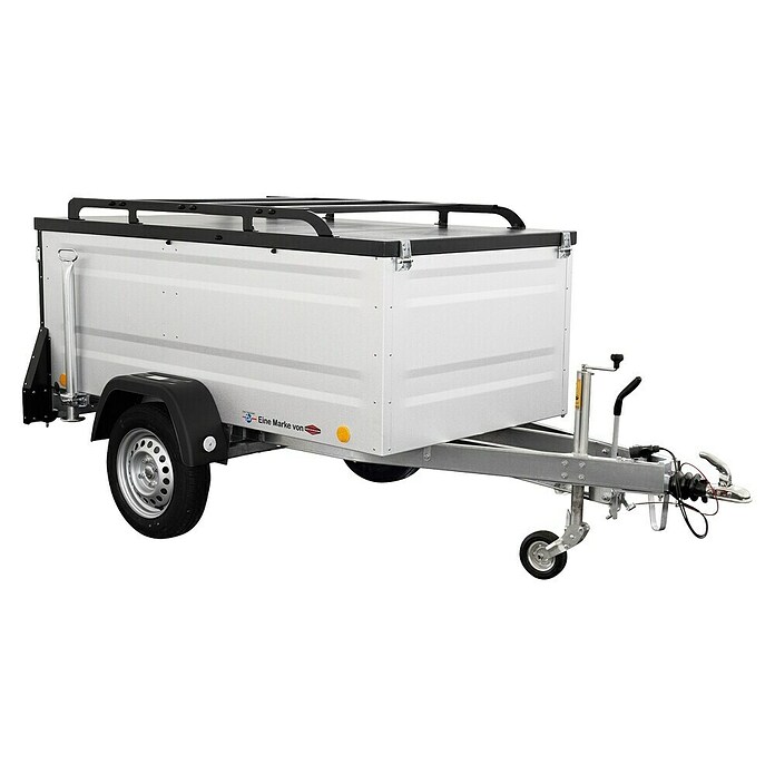 Anhänger KT-EB2 (Nutzlast: 716 kg, Einachser, Kasteninnenmaß: (L x B x H): 2020 x 1075 x 780 mm, Gebremst) | BAUHAUS