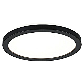 Paulmann Panel LED redondo Atria Shine (Diámetro: 19 cm, 12,5 W, Negro, Blanco cálido)