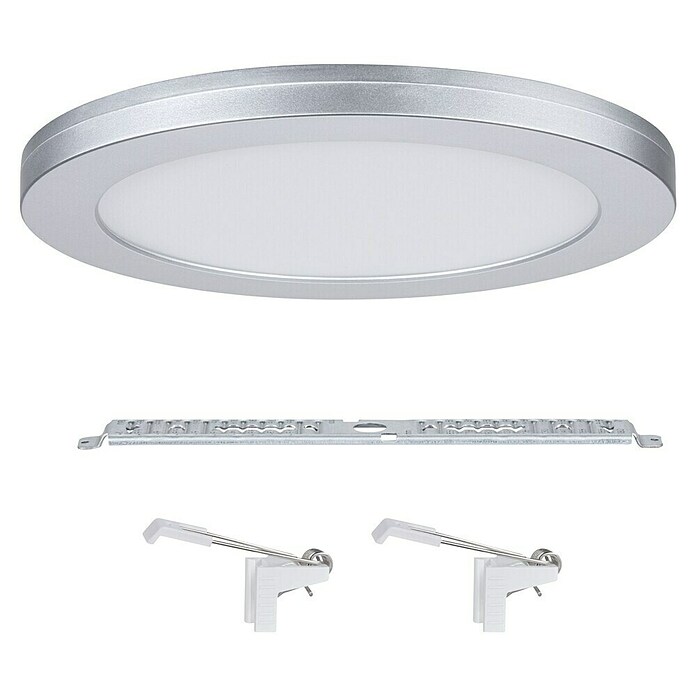 Paulmann LED-Einbauleuchte rund (19 W, Ø x H: 22,5 x 1,9 cm, Neutralweiß, Chrom) | BAUHAUS