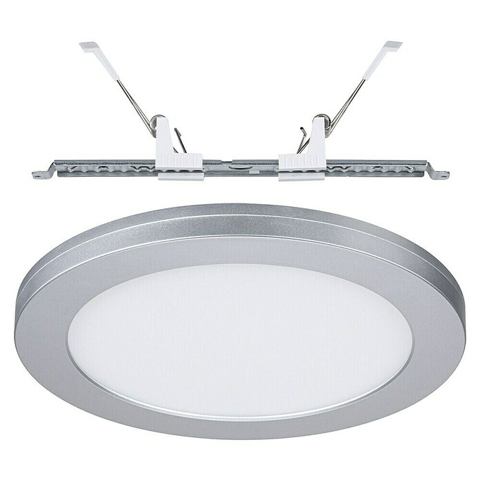 Paulmann LED-Einbauleuchte rund (19 W, Ø x H: 22,5 x 1,9 cm, Neutralweiß, Chrom) | BAUHAUS