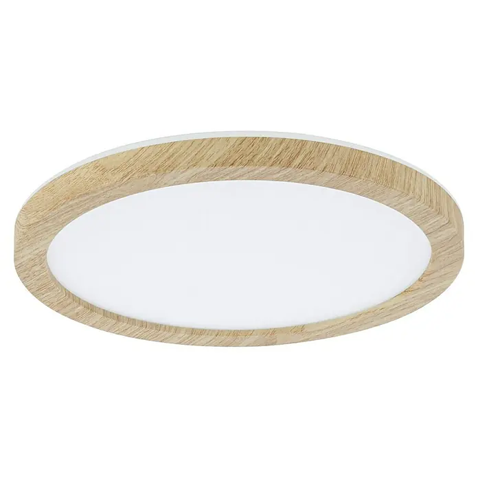 Paulmann LED-Panel rund Atria Shine IP44 - 12,5 W, Durchmesser: 19 cm, Holz, Neutralweiß - Elegante Deckenleuchte mit einem hellen Holzrahmen und einem sanften, diffusen Licht, das eine warme Atmosphäre in jedem Raum schafft.