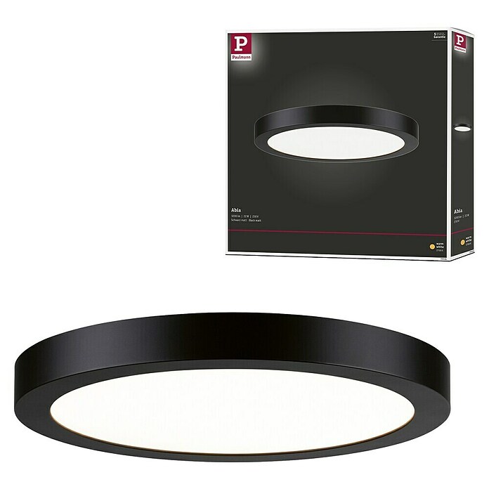 Paulmann LED-Panel Abia (24 W, Schwarz, Warmweiß) | BAUHAUS