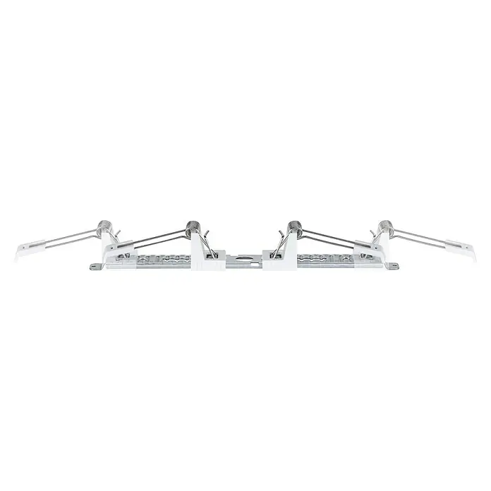 Paulmann LED-Einbauleuchte rund - 19 W, Ø x H: 22,5 x 1,9 cm, Neutralweiß, Schwarz - Nahaufnahme einer Wäschespinne mit Metallelementen und weißen Kunststoffteilen, die ein robustes und langlebiges Design aufweist.
