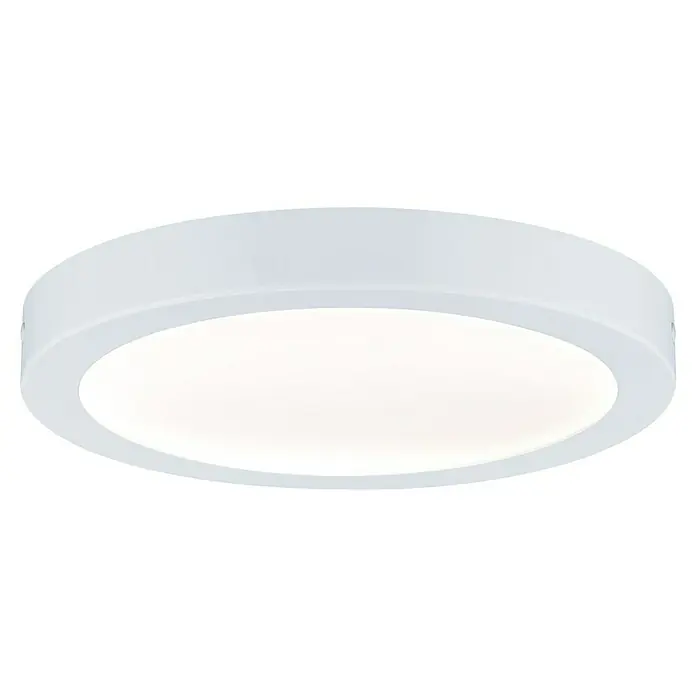Paulmann LED-Panel rund Abia - 24 W, Weiß, Warmweiß - Eine weiße, runde Deckenleuchte, die ein helles und gleichmäßiges Licht ausstrahlt, ideal für moderne Innenräume.