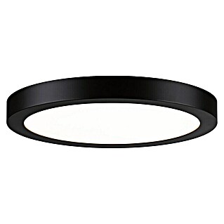Paulmann Panel LED redondo Abia (24 W, Negro, Blanco cálido)