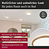 Paulmann LED-Panel Atria Shine IP44 (Durchmesser: 19 cm, 12,5 W, Holz, Neutralweiß) | BAUHAUS