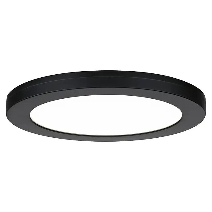 Paulmann LED-Einbauleuchte rund - 19 W, Ø x H: 22,5 x 1,9 cm, Neutralweiß, Schwarz - Runde LED-Deckenleuchte in Schwarz, die ein helles, gleichmäßiges Licht abgibt und sich ideal für moderne Innenräume eignet.