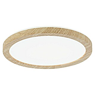 Paulmann Panel LED redondo Atria Shine (12,5 W, Diámetro: 19 cm, Imitación madera, Blanco neutro)