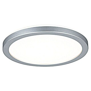 Paulmann Panel LED redondo Atria Shine (Diámetro: 19 cm, 12,5 W, Plata, Blanco cálido)