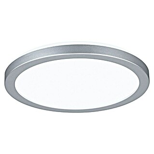 Paulmann Panel LED redondo Atria Shine (Diámetro: 19 cm, 12,5 W, Plata, Blanco neutro)