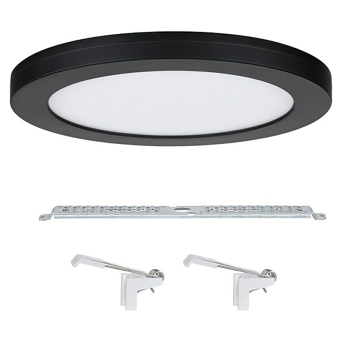 Paulmann LED-Einbauleuchte rund (19 W, Ø x H: 22,5 x 1,9 cm, Neutralweiß, Schwarz) | BAUHAUS