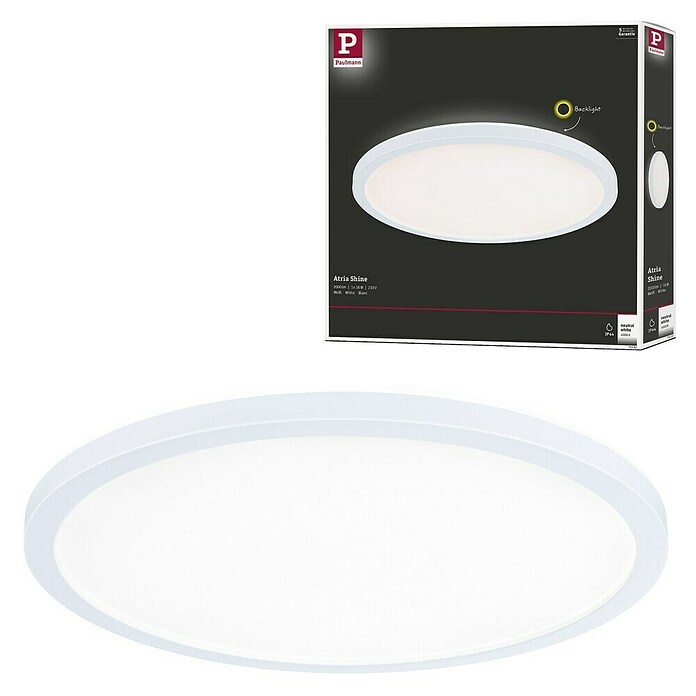 Paulmann LED-Panel Atria Shine IP44 (Durchmesser: 29,3 cm, 19 W, Weiß, Neutralweiß) | BAUHAUS