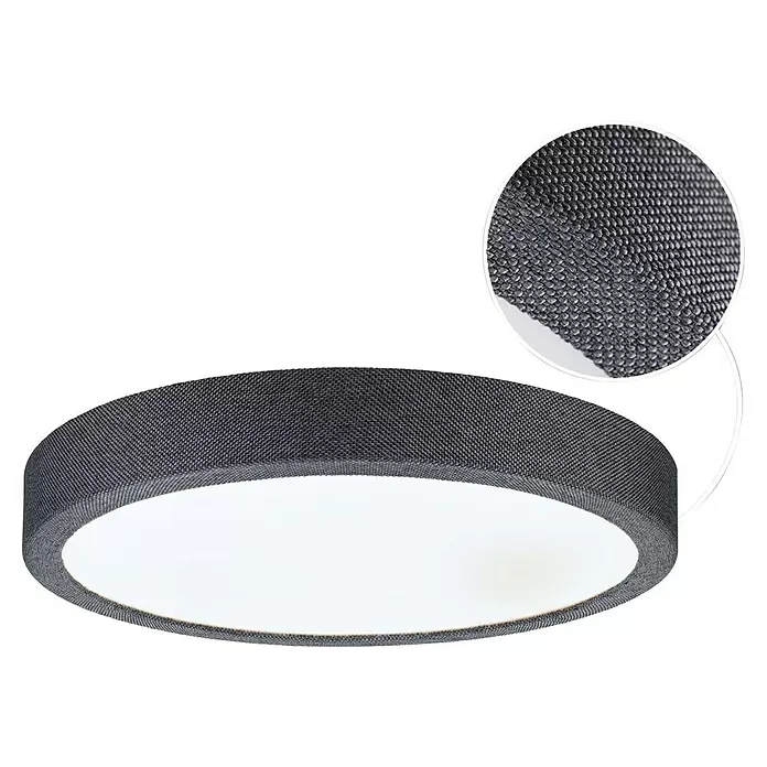 Paulmann LED-Panel rund Cosara15 W, Ø x H: 30 x 6,2 cm, Dungelgrau, Neutralweiß