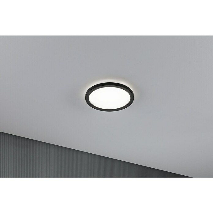 Paulmann LED-Panel Atria Shine (Durchmesser: 19 cm, 12,5 W, Schwarz, Neutralweiß) | BAUHAUS