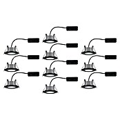 Paulmann LED-Einbauleuchten-Set rund Calla (6 W, Schwarz, 10 Stk., Neutralweiß) | BAUHAUS