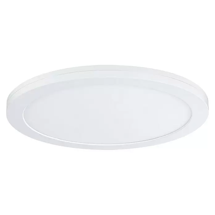 Paulmann LED-Einbauleuchte rund - 24 W, Ø x H: 33 x 1,9 cm, Weiß, Neutralweiß - Weiße ovale LED-Anbau-Deckenleuchte.
